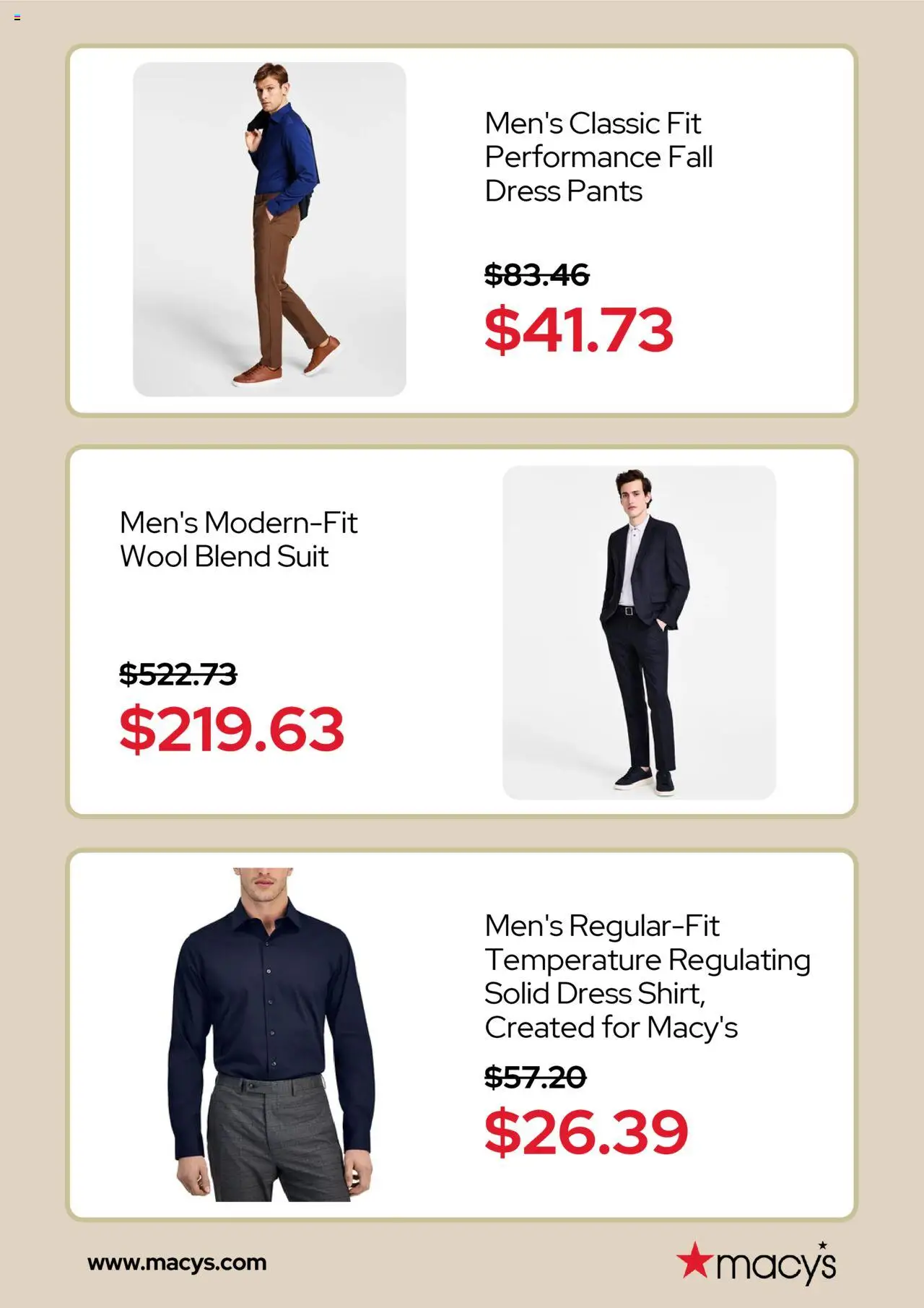 Macy's Weekly Ad - valid from 15.09.2025 | Page: 3 | Products: Pants, Suit, Dress
