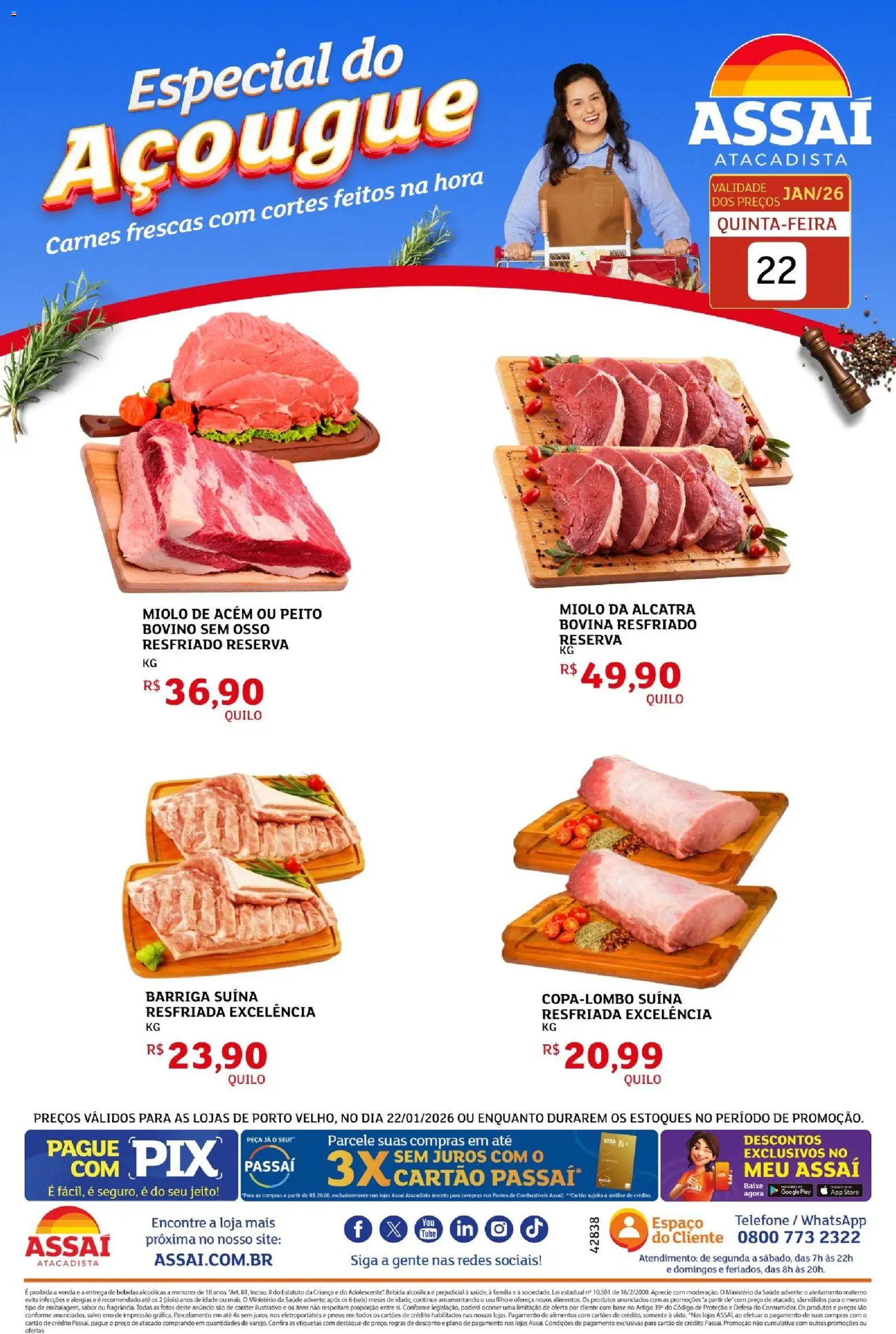 Assaí Atacadista Folheto - válido de 22.01.2026 | Página: 1