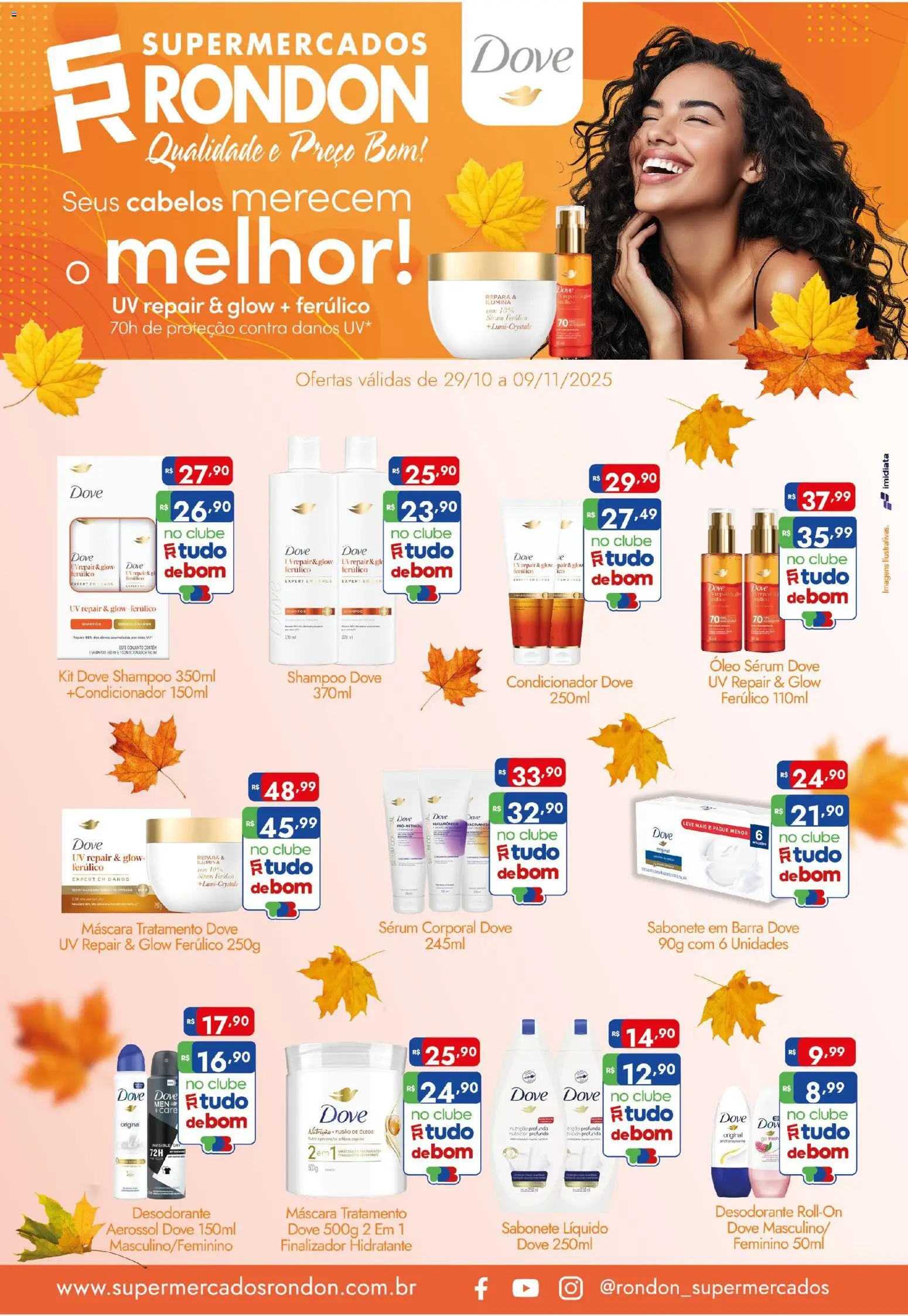 Supermercados Rondon Folheto - válido de 29.10.2025 | Página: 1 | Produtos: Shampoo, Óleo, Sabonete, Sabonete líquido