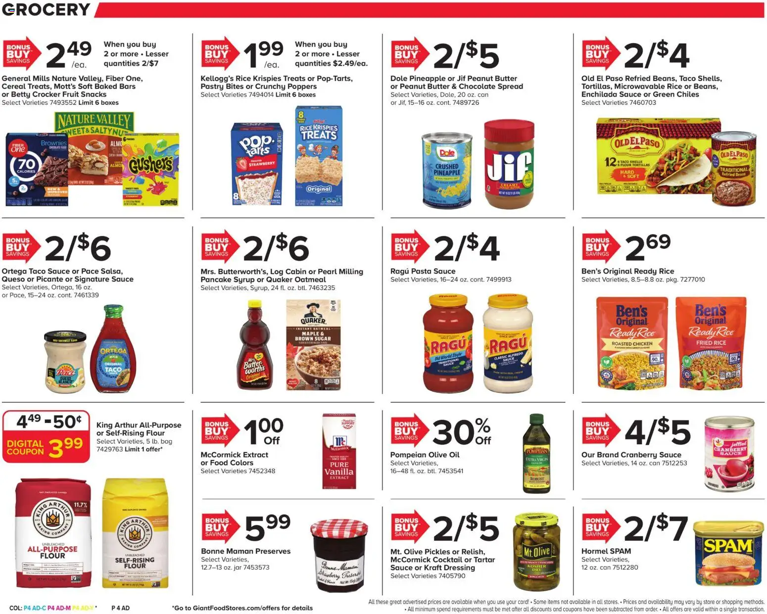 Giant Weekly Ad - valid from 12.12.2025 | Page: 9 | Products: Butter, Rice, Pasta, Sugar