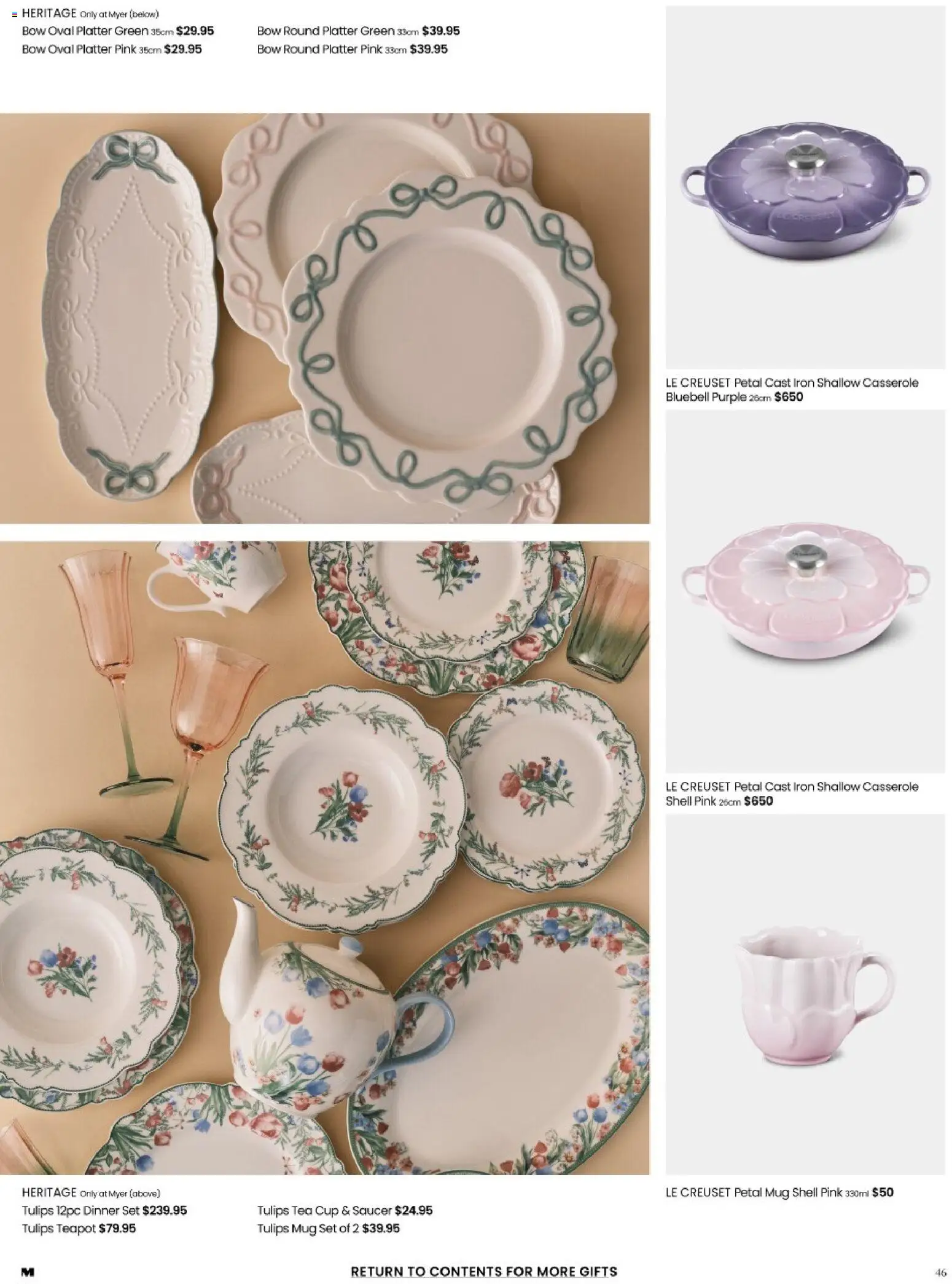 Myer catalogue - valid from 20.04.2026 | Page: 46 | Products: Dinner set, Tea, Iron