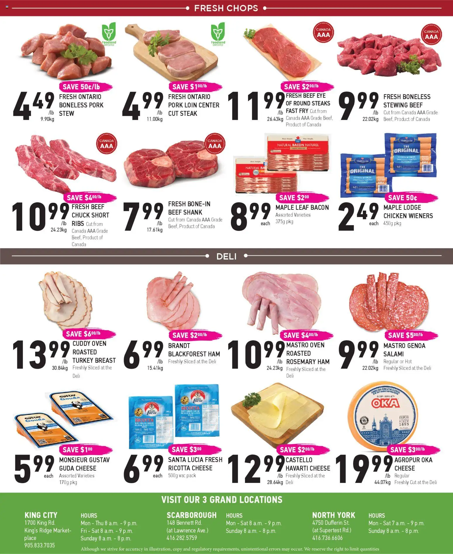 Coppas Fresh Market flyer valid from 05.03.2026 | Page: 4 | Products: Beef, Oven, Ham, Chicken