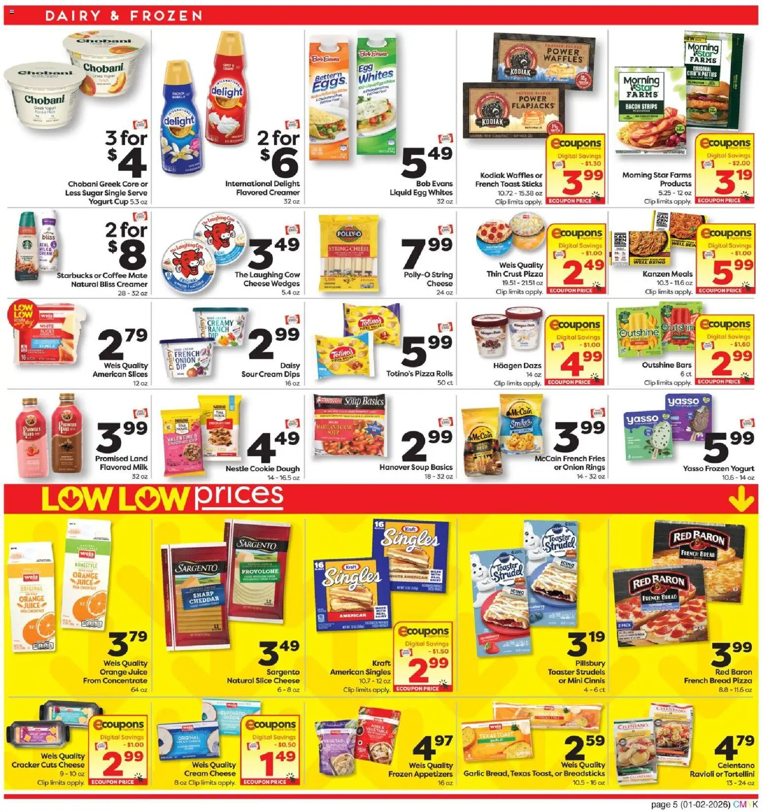 Weis Monthly Ad - valid from 02.01.2026 | Page: 6 | Products: Toaster, Milk, Cheese, Sugar