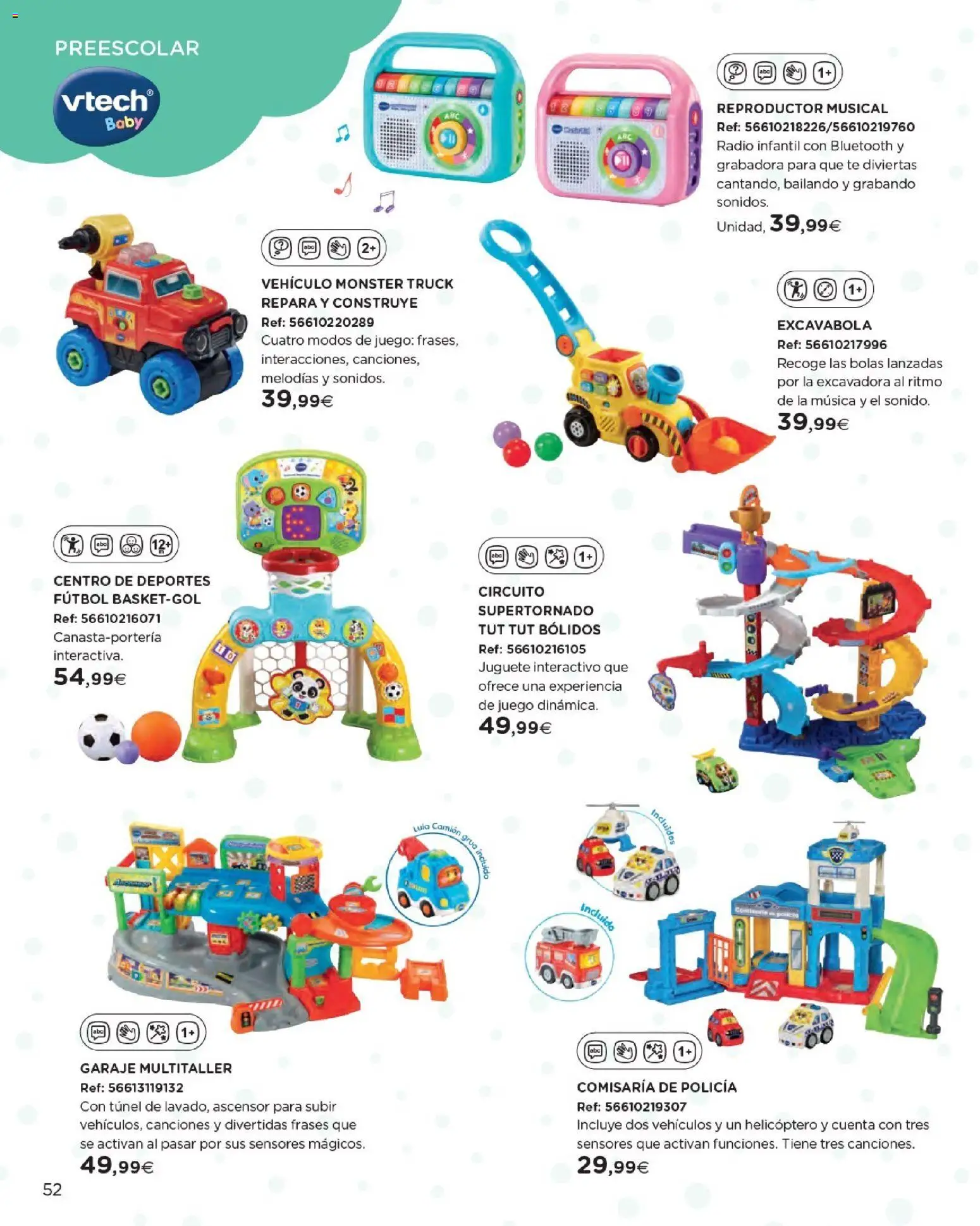 Nuevas ofertas de El Corte Inglés válidas en toda la República Mexicana desde el 27.10.2025. ¡Encuentra las mejores ofertas en El Corte Inglés catálogo Juguetes! | Página: 52 | Productos: Radio, Reproductor, Juego, Té