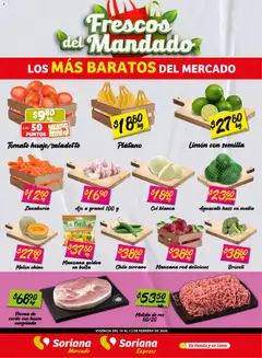 Vista previa de Soriana - Frescos del Mandado Mercado: Ver, Tab, Chis, Camp, Yuc y Q. Roo, nuevo folleto de la tienda, válido en México a partir del 10.02.2026