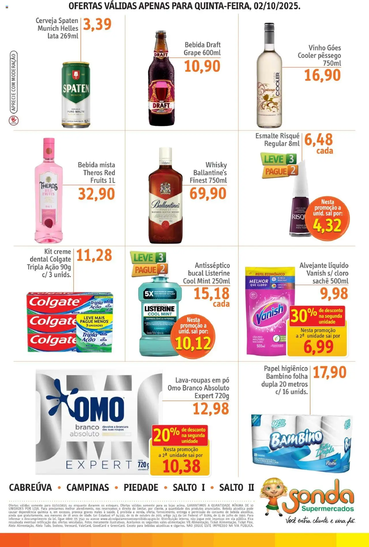 Sonda Folheto - válido de 02.10.2025 | Página: 4 | Produtos: Pó, Vinho, Creme, Bebida