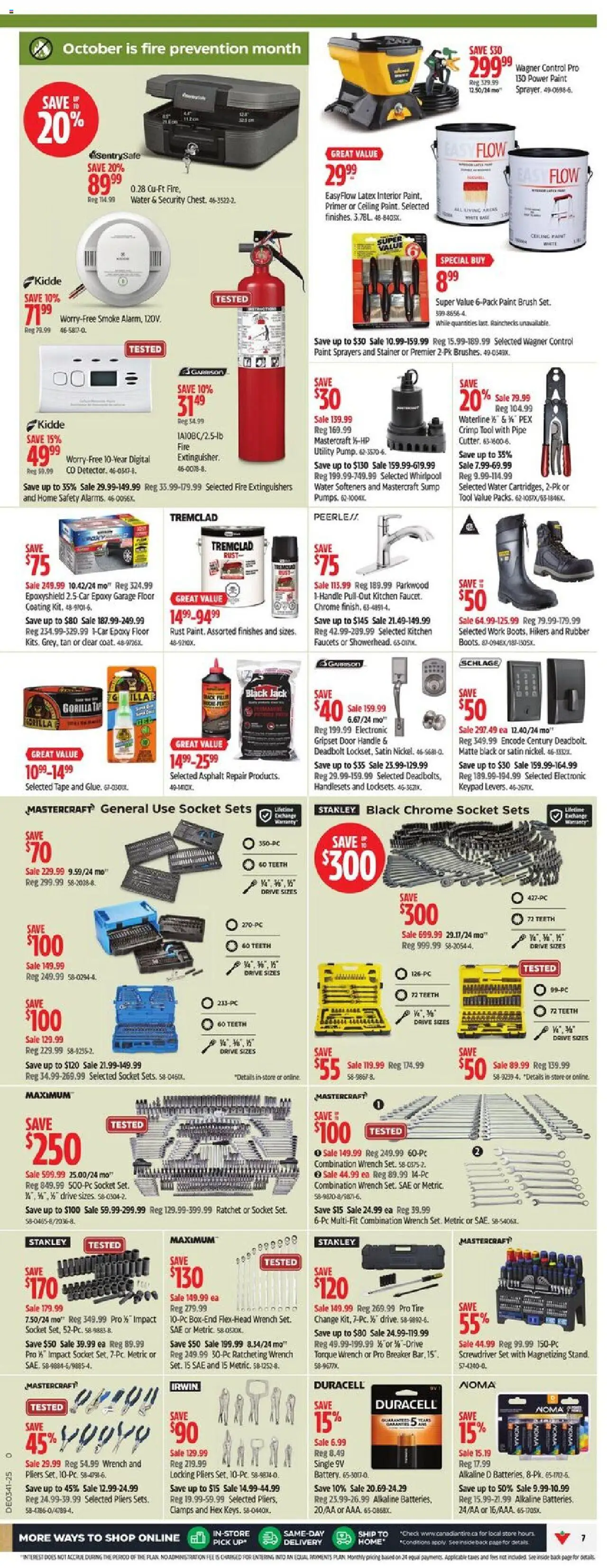 Canadian Tire flyer valid from 02.10.2025 | Page: 9 | Products: Brush, Socket