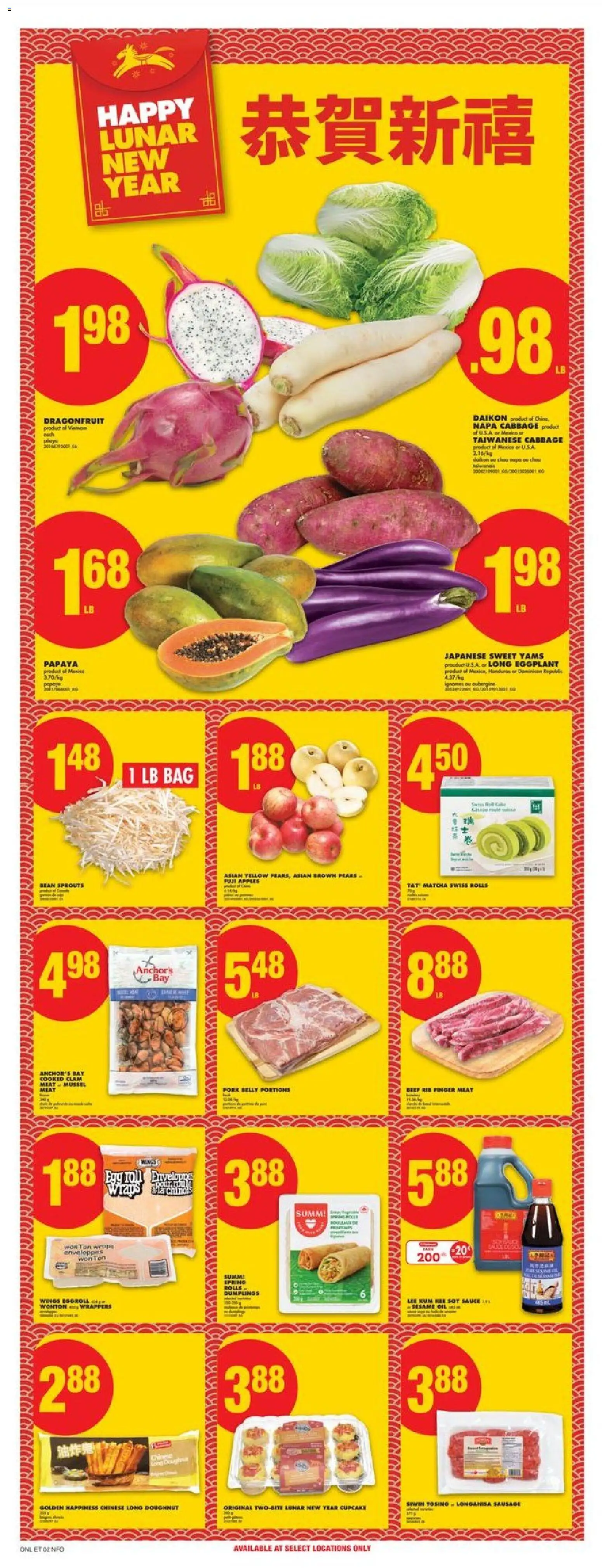 No Frills flyer valid from 15.01.2026 | Page: 13 | Products: Bag, Oil, Pork, Apples