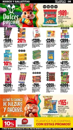 Vista previa Yaguar - Oferta Semanal Santa Fé válido desde el 16.03.2026 | Página: 8 | Productos: Galletitas, Frutilla, Mani, Alfajor