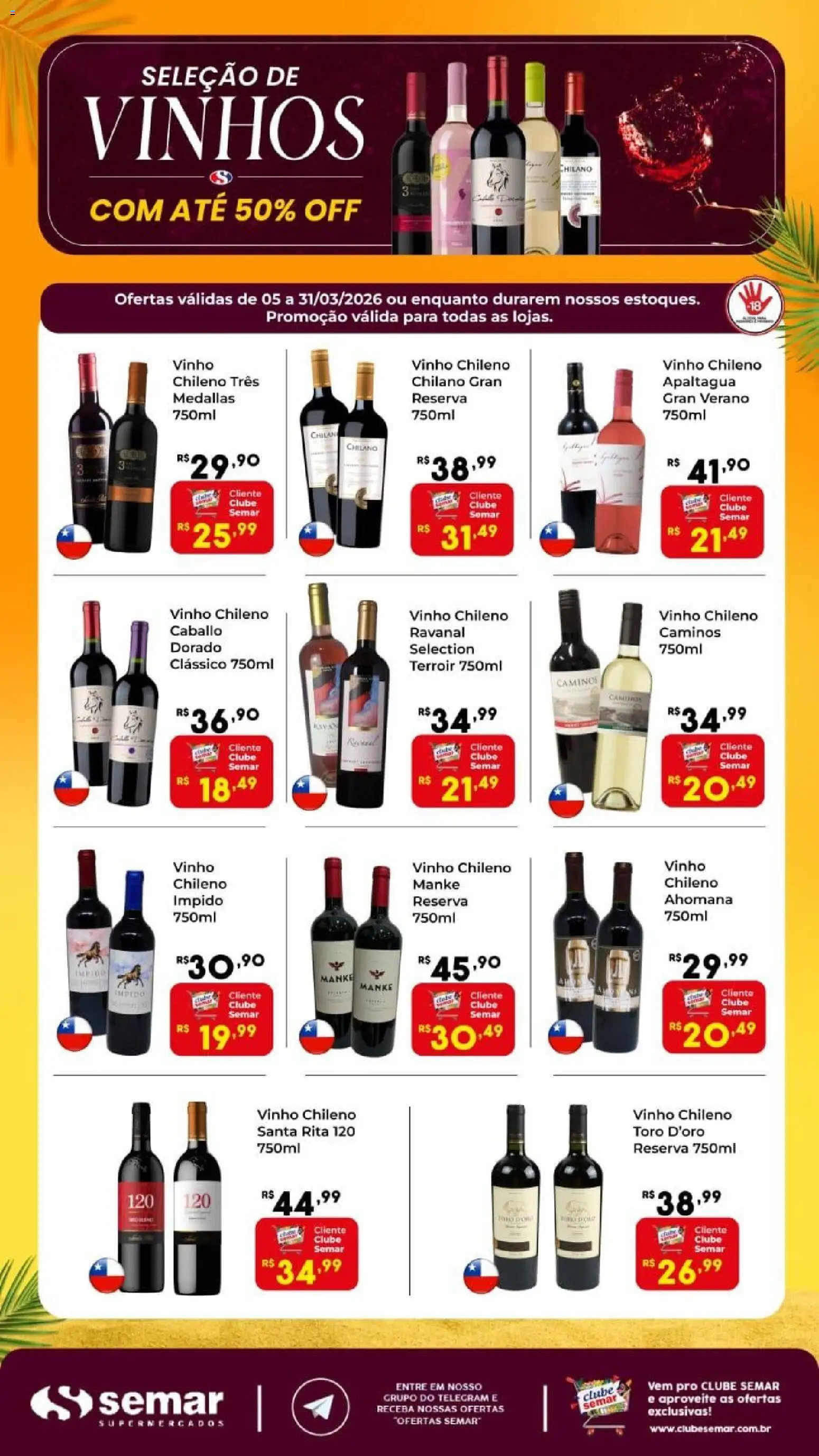 Semar Supermercado Folheto - válido de 05.03.2026 | Página: 2 | Produtos: Vinho