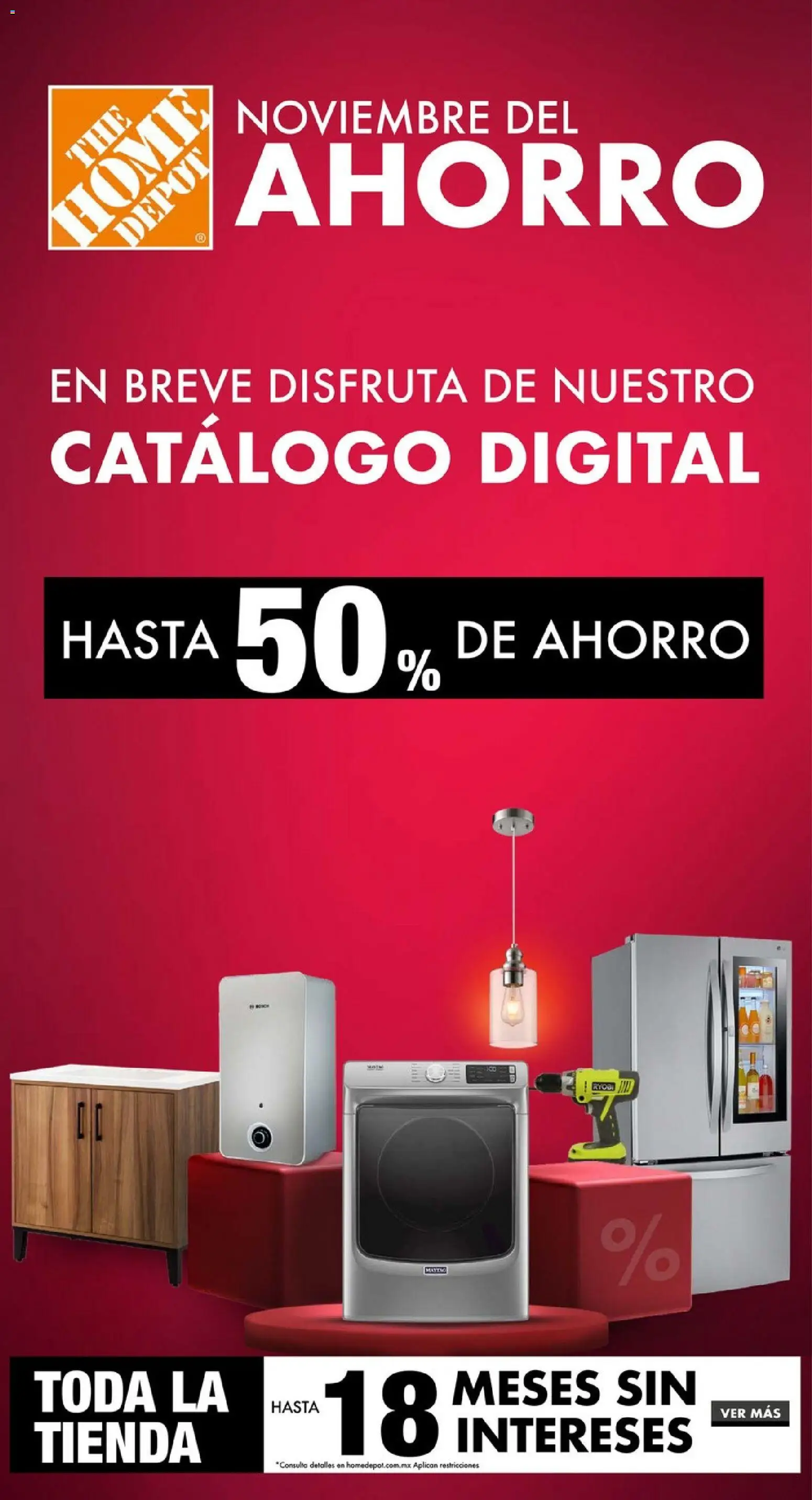 Nuevas ofertas de Home Depot válidas en toda la República Mexicana desde el 06.11.2025. ¡Encuentra las mejores ofertas en Home Depot catálogo Noviembre del Ahorro! | Página: 1
