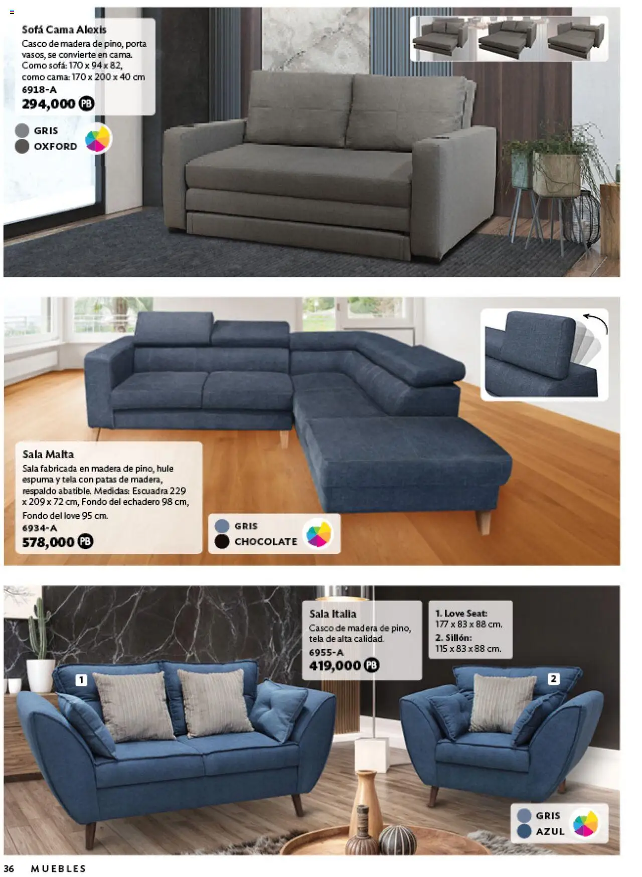 Nuevas ofertas de Betterware válidas en toda la República Mexicana desde el 03.06.2025. ¡Encuentra las mejores ofertas en Betterware catálogo Oportunidades! | Página: 60 | Productos: Sofá, Sillón, Espuma, Cama