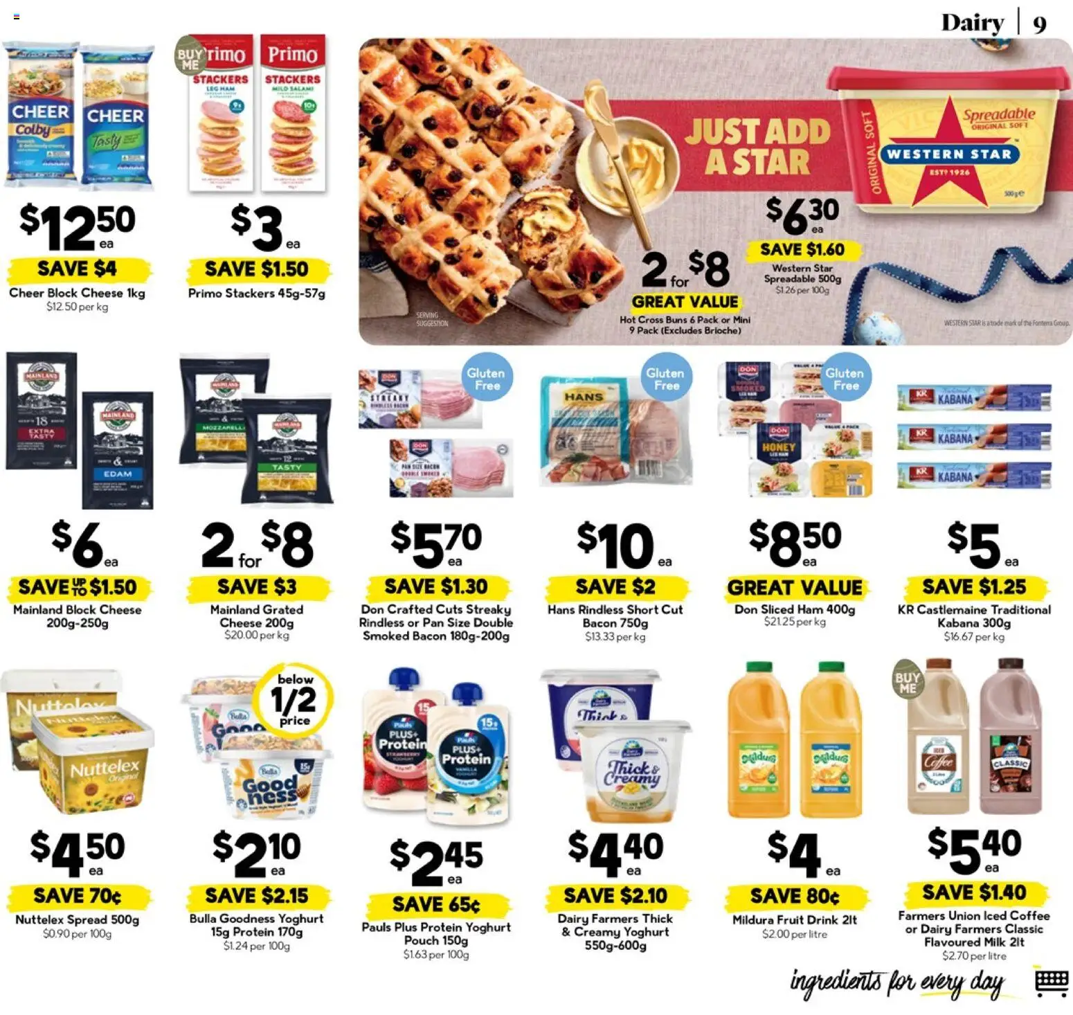 Drakes catalogue - valid from 18.03.2026 | Page: 9 | Products: Bacon, Dairy, Yoghurt, Coffee