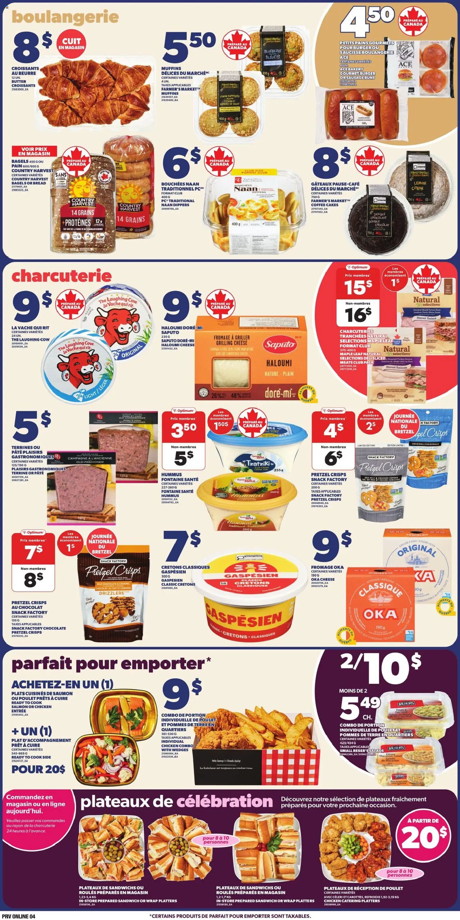 Provigo flyer valid from 23.04.2026 | Page: 4 | Products: PC, Bakery, Bread, Coffee