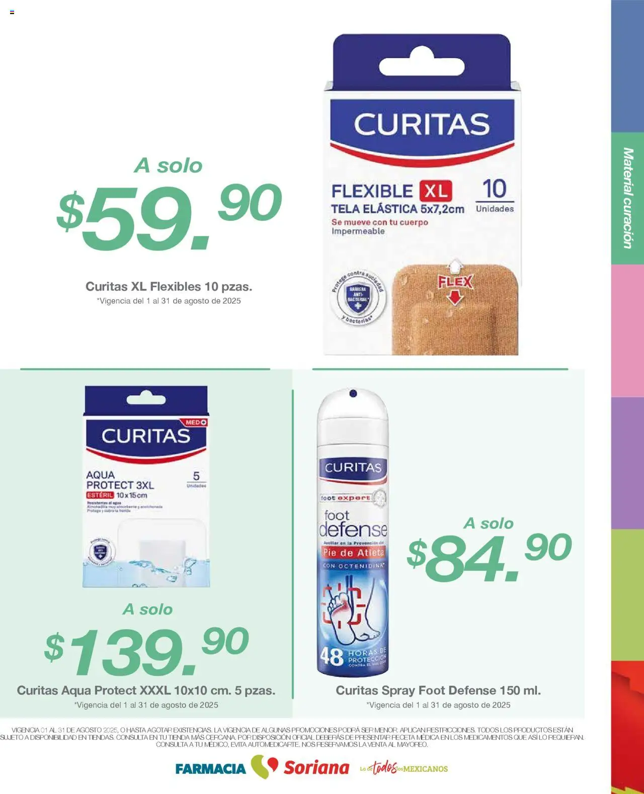 Nuevas ofertas de Soriana válidas en toda la República Mexicana desde el 01.08.2025. ¡Encuentra las mejores ofertas en Soriana - Folleto Farmacia Súper Nacional! | Página: 5 | Productos: Flexible