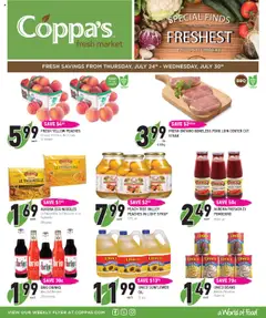 Preview of Coppas Fresh Market weekly flyer / circulaire from shop Coppas Fresh Market valid from 24.07.2025