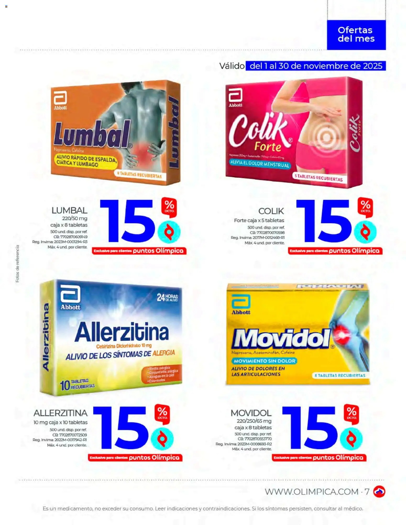 Olímpica revista - valida desde el 01.11.2025 | Página: 7 | Productos: Caja