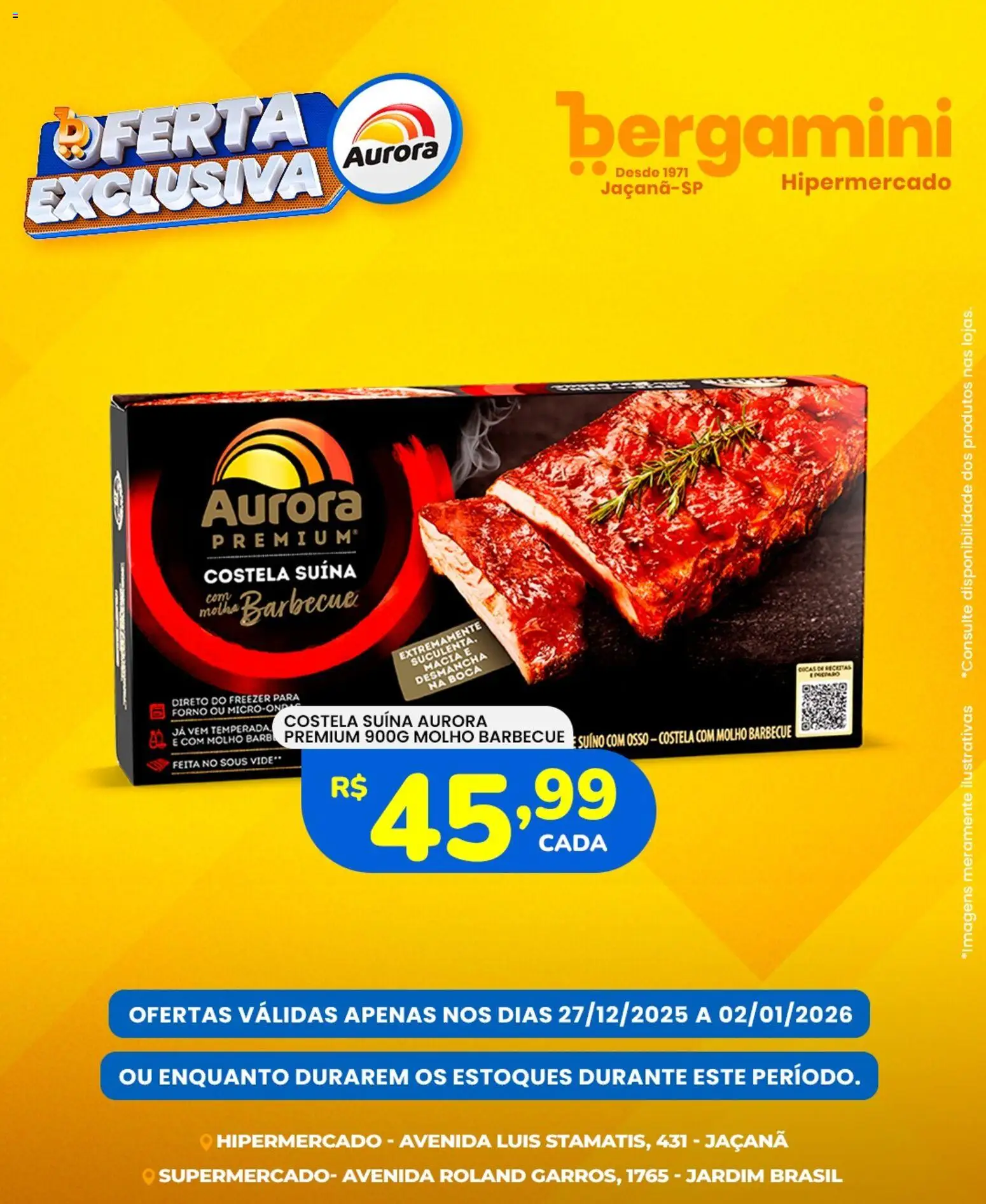 Supermercado Bergamini Folheto - válido de 27.12.2025 | Página: 4 | Produtos: Forno, Freezer