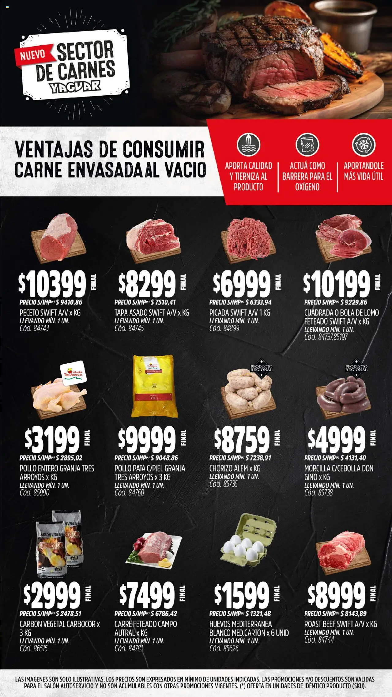 Yaguar - Córdoba │ válido desde el 04.08.2025 | Página: 8 | Productos: Pollo, Huevos, Chorizo, Morcilla