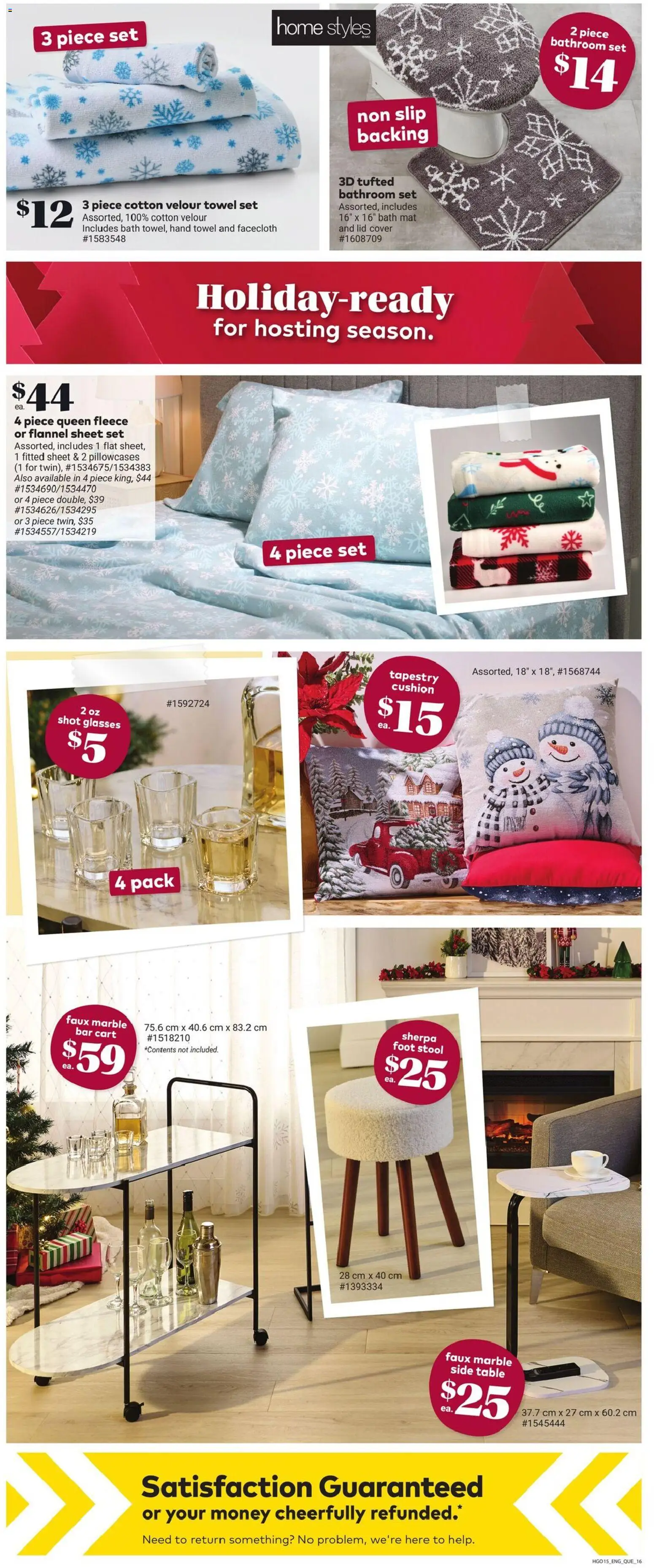 Giant Tiger flyer valid from 12.11.2025 | Page: 18 | Products: Glasses, Table, Bath