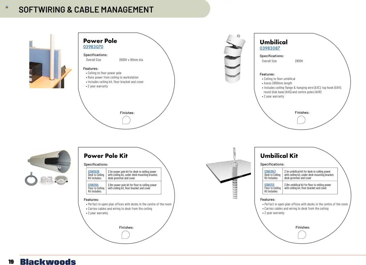 Black Woods catalogue - valid from 18.11.2024 | Page: 20 | Products: Desk, Cable, Disk