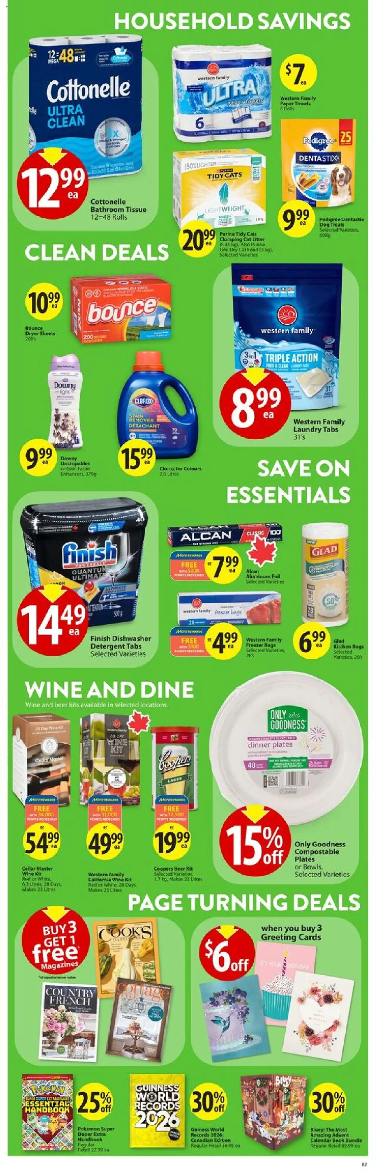 Save on foods flyer valid from 18.09.2025 | Page: 27 | Products: Dishwasher, Detergent, Wine, Beer