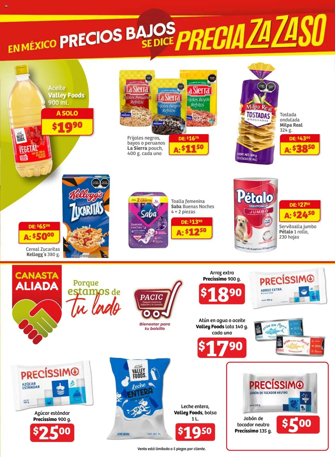 Nuevas ofertas de Soriana válidas en toda la República Mexicana desde el 16.10.2025. ¡Encuentra las mejores ofertas en Soriana - Fin de Semana Mercado: Ver, Tab, Chis, Camp, Yuc y Q. Roo! | Página: 9 | Productos: Maíz, Azúcar, Arroz, Jabón