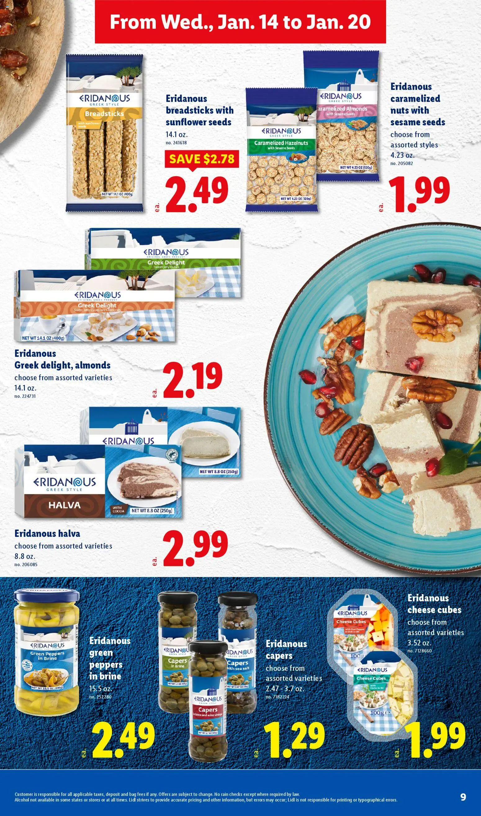 Lidl Weekly Ad - valid from 14.01.2026 | Page: 9 | Products: Oil, Wine, Nuts, Pepper