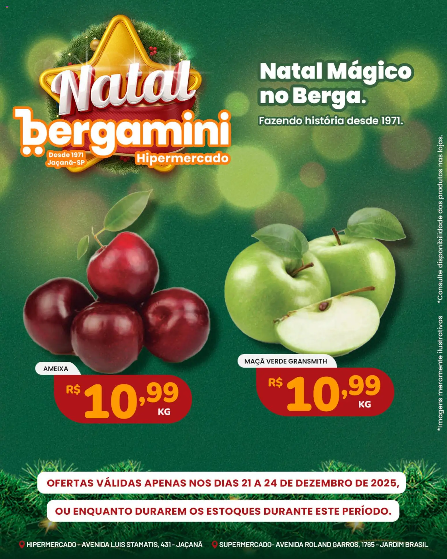 Supermercado Bergamini Folheto - válido de 21.12.2025 | Página: 7 | Produtos: Ameixa