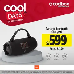 Vista previa de folleto Coolbox - Cool days de la Coolbox válido desde 23.03.2026 | Página: 2 | Productos: Batería, Parlante