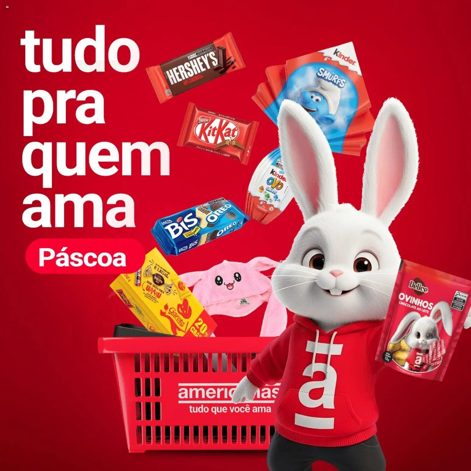 Lojas Americanas Folheto - válido de 17.03.2026 | Página: 1 | Produtos: Leite, Chocolate
