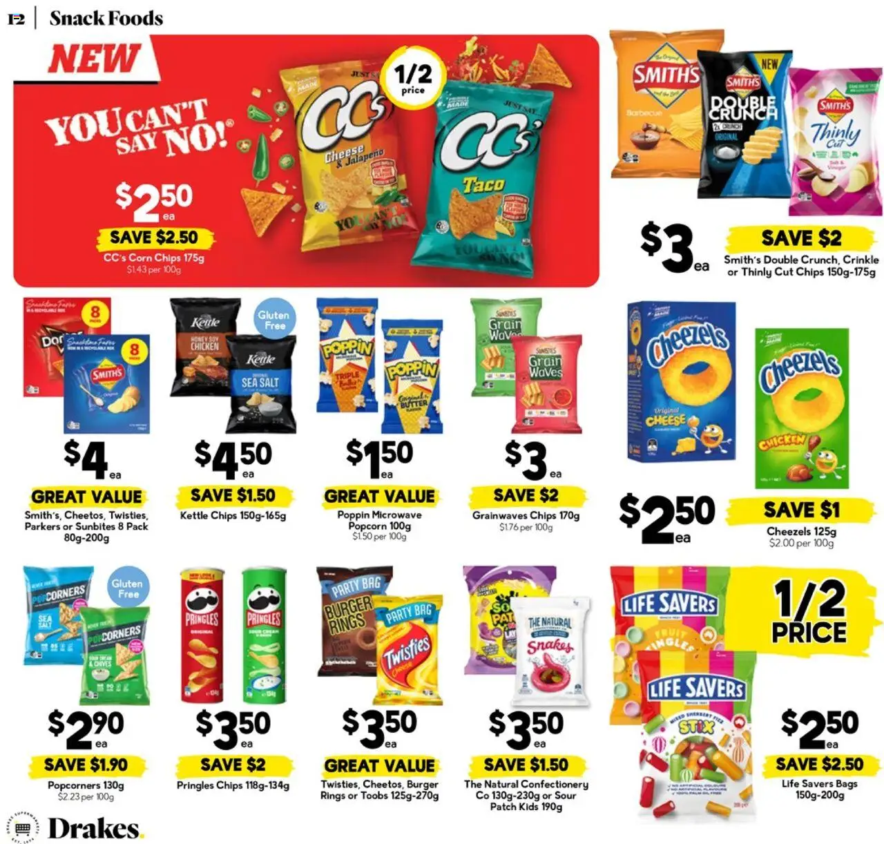 Drakes catalogue - valid from 03.09.2025 | Page: 12 | Products: Cheese, Chicken, Salt, Vinegar