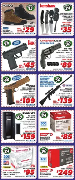 Preview of Big 5 Sporting Goods weekly ads valid from 24.10.2025 | Page: 7 | Products: Jacket, Boots, Ammo, Rifle