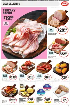 Preview of IGA catalogue  - valid from 08.04.2026 | Page: 15 | Products: Cheese, Bread, Salami, Pork