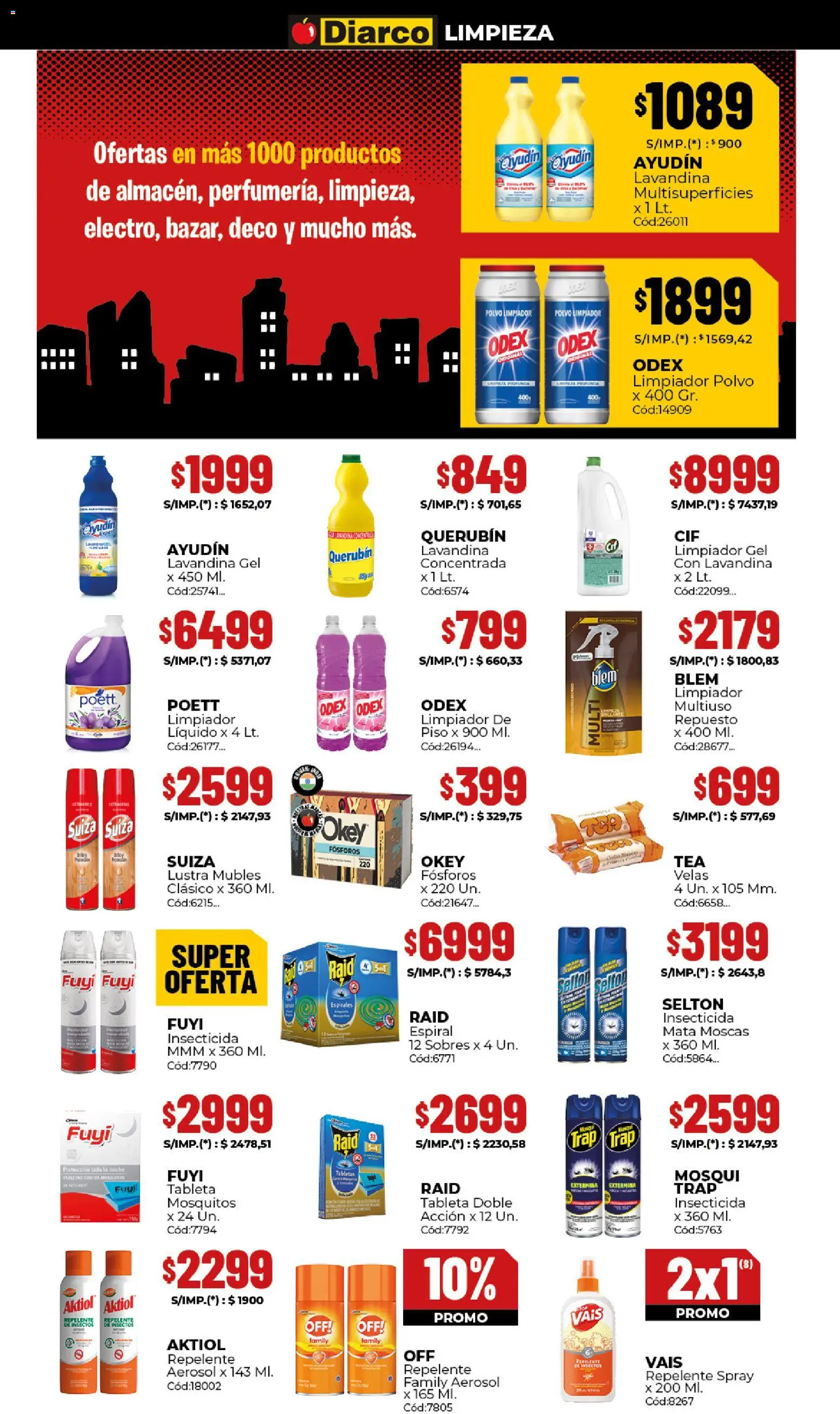 Diarco - Black Friday │ válido desde el 17.11.2025 | Página: 23 | Productos: Mata moscas, Fósforos, Insecticida, Limpiador