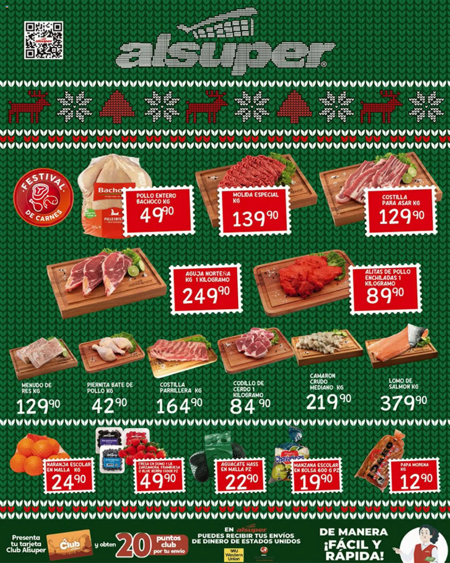 Nuevas ofertas de Alsuper válidas en toda la República Mexicana desde el 19.12.2025. ¡Encuentra las mejores ofertas en Alsuper folleto Durango! | Página: 8 | Productos: Pollo, Papa, Manzana, Malla