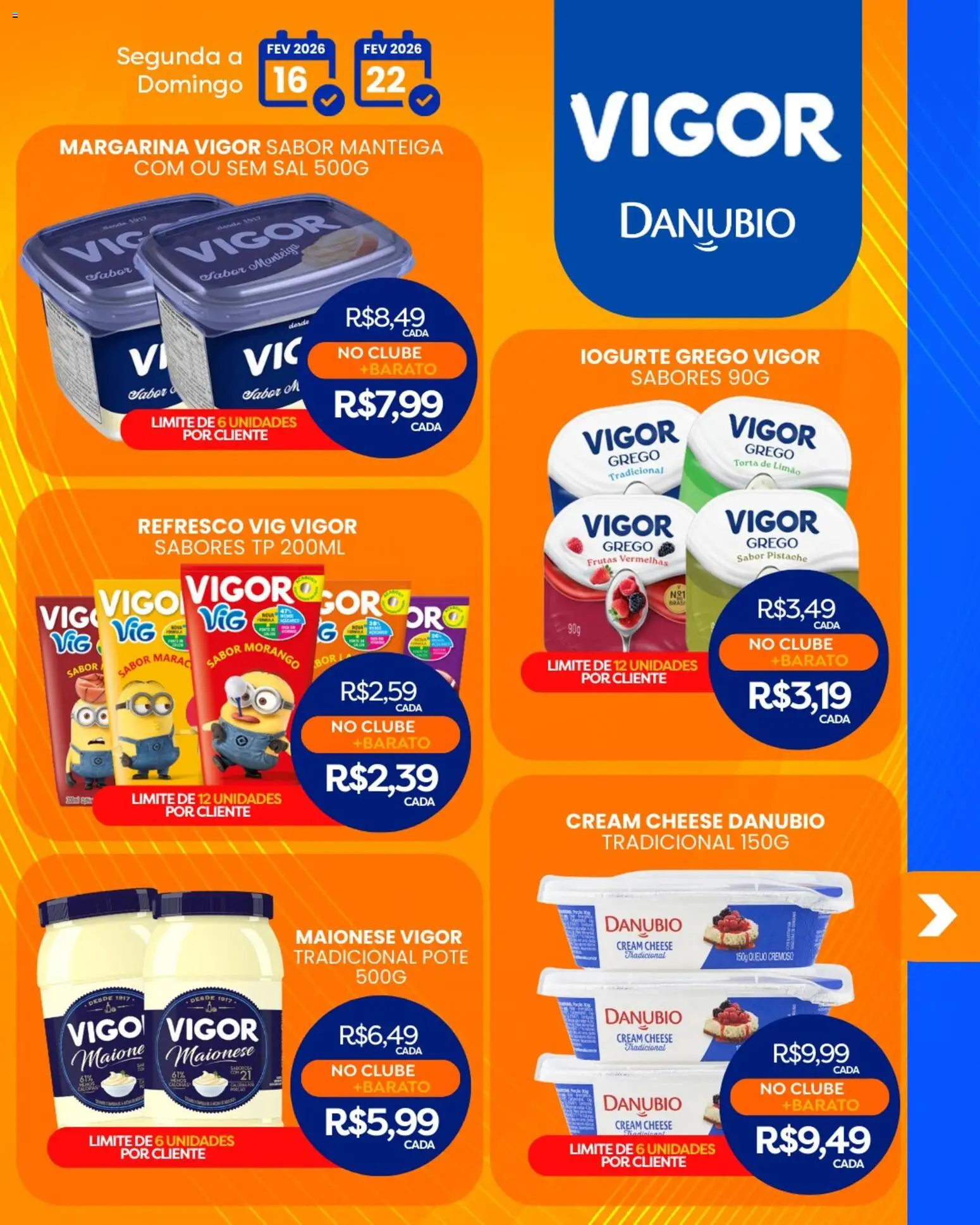 Rede Bom Lugar Folheto - válido de 16.02.2026 | Página: 4 | Produtos: Maionese vigor, Refresco, Sal, Maionese