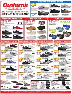 Preview of Dunham's Sports weekly ads valid from 02.08.2025