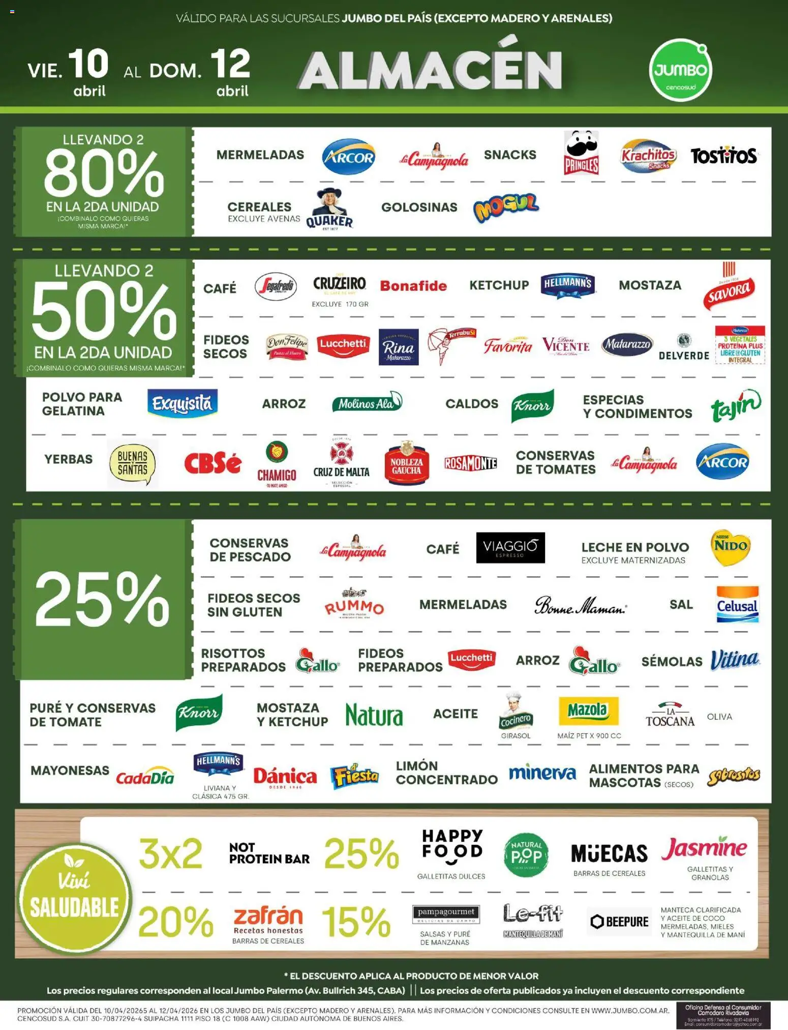 Jumbo - Ofertas | Salta & Tucumán │ válido desde el 10.04.2026 | Página: 3 | Productos: Ketchup, Limón, Manteca, Fideos