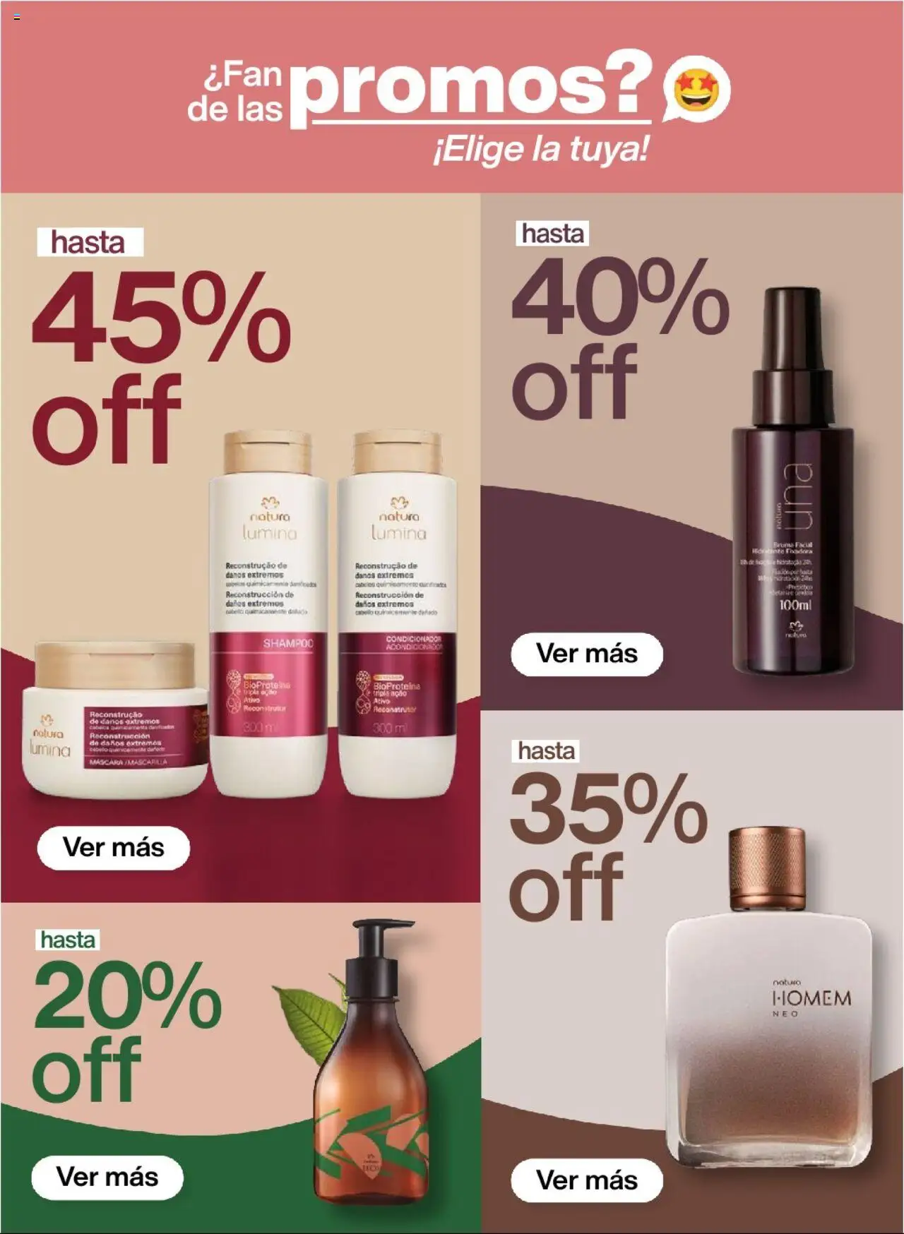 Catálogo Natura válido desde 13.09.2025 | Página: 8 | Productos: Máscara, Shampoo, Acondicionador
