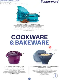 Preview of Tupperware flyer from shop Tupperware valid from 01.01.2026 | Page: 12 | Products: Rice, Cooker