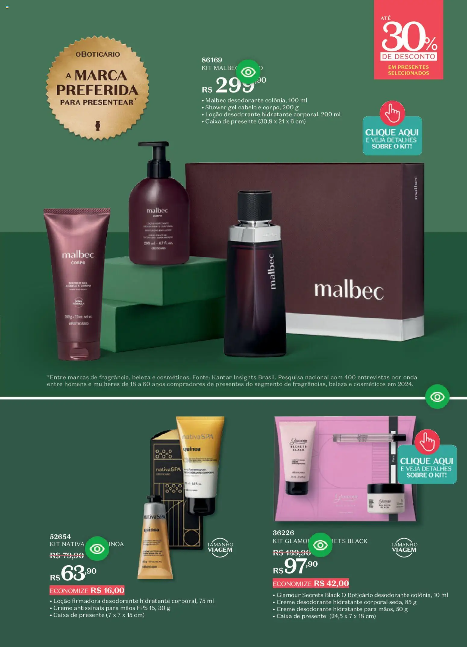 O Boticário Folheto - válido de 26.12.2025 | Página: 193 | Produtos: Quinoa, Hidratante corporal, Desodorante, Caixa