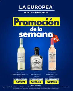 Vista previa de La Europea catálogo Promoción de la semana, nuevo folleto de la tienda, válido en México a partir del 09.02.2026