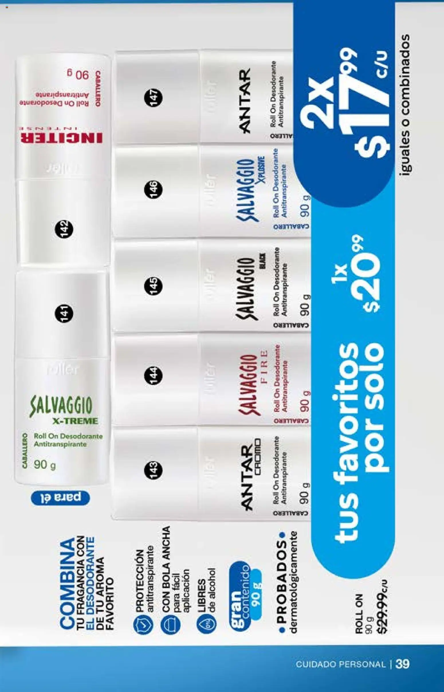 Nuevas ofertas de Fuller válidas en toda la República Mexicana desde el 15.04.2026. ¡Encuentra las mejores ofertas en Fuller campaña 1 2026! | Página: 41 | Productos: Desodorante, Antitranspirante, Fragancia