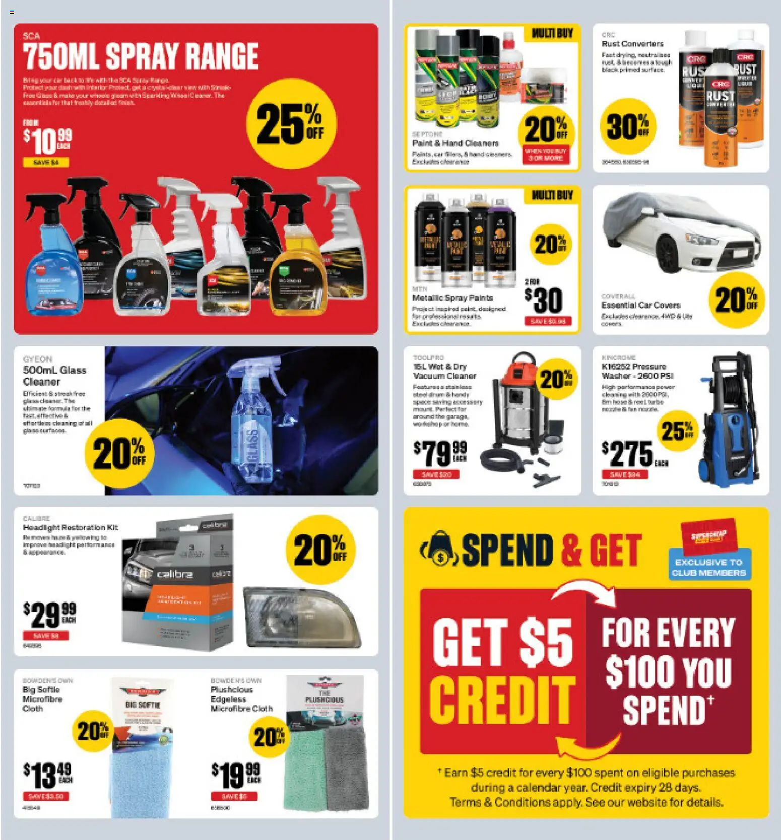 Supercheap Auto catalogue - valid from 02.01.2026 | Page: 12 | Products: Cloth, Cleaner, Vacuum cleaner