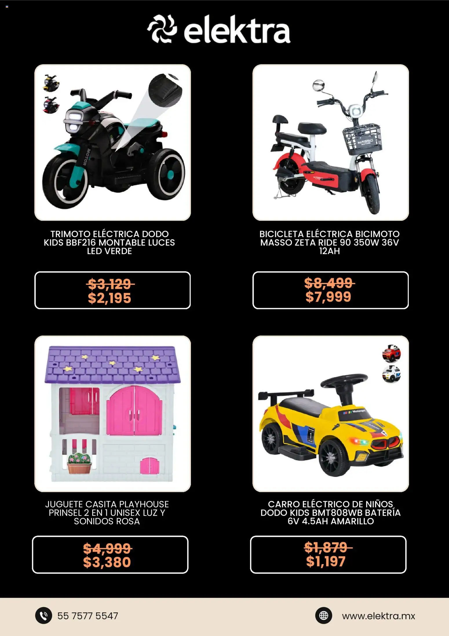 Nuevas ofertas de Elektra válidas en toda la República Mexicana desde el 26.12.2025. ¡Encuentra las mejores ofertas en Elektra catálogo! | Página: 4 | Productos: Batería