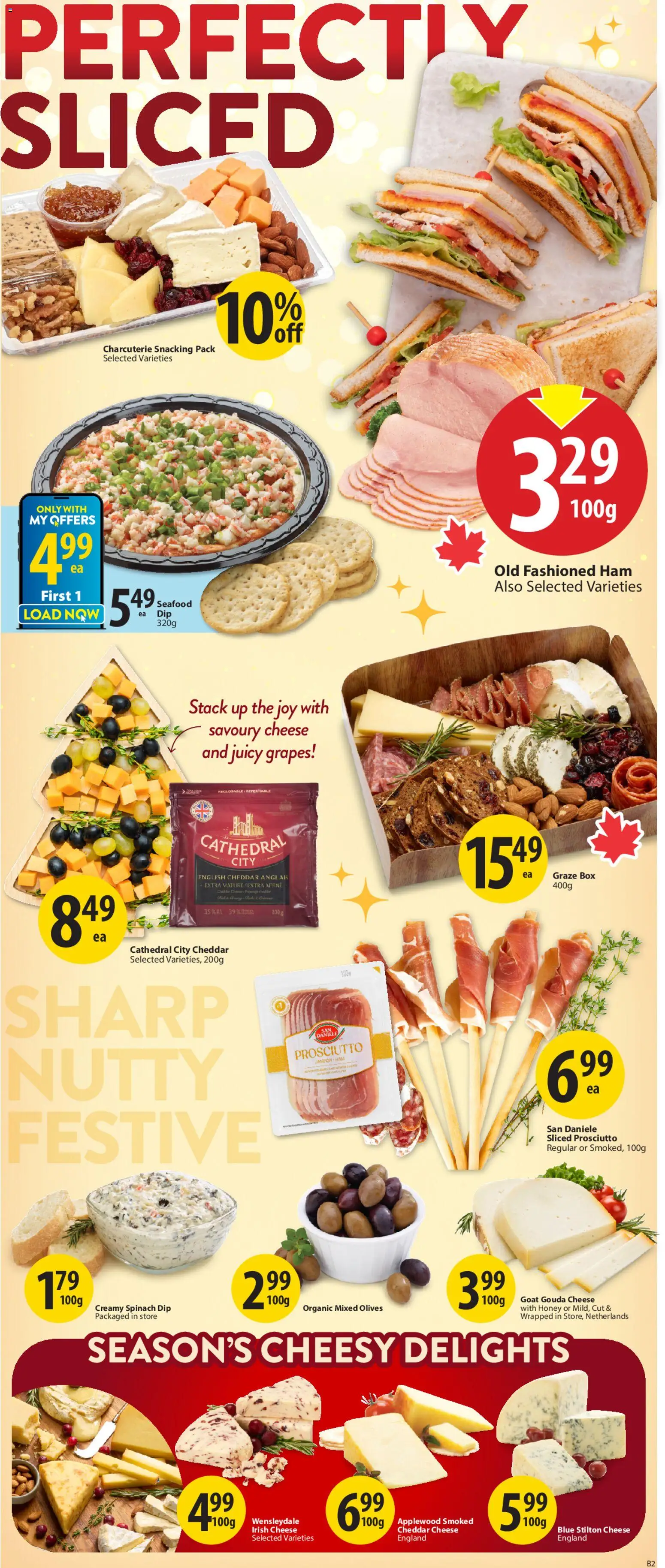 Save on foods flyer valid from 11.12.2025 | Page: 11 | Products: Box, Cheese, Ham