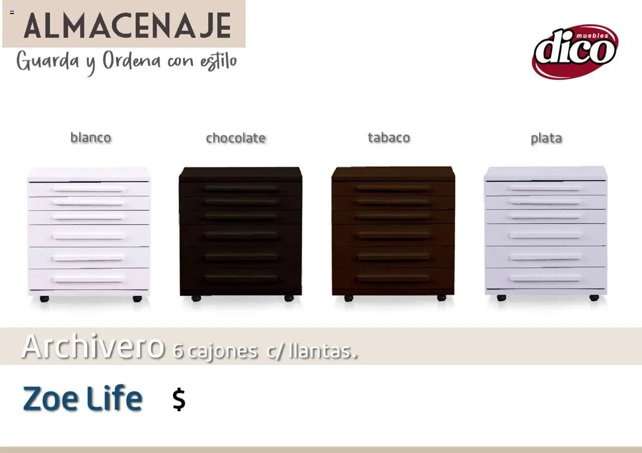 Nuevas ofertas de Muebles Dico válidas en toda la República Mexicana desde el 12.02.2025. ¡Encuentra las mejores ofertas en Muebles Dico catálogo Almacenaje! | Página: 49 | Productos: Chocolate