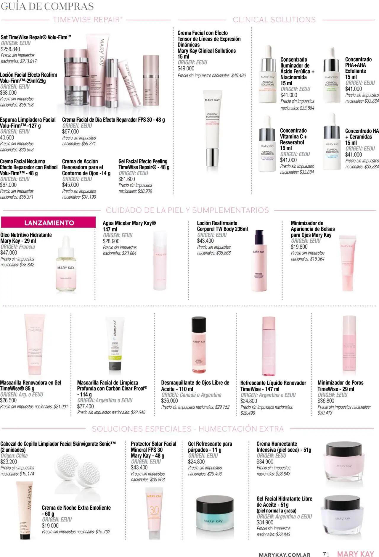 Mary Kay catálogo Invierno │ válido desde el 01.07.2025 | Página: 71 | Productos: Body, Mascarilla, Iluminador, Agua