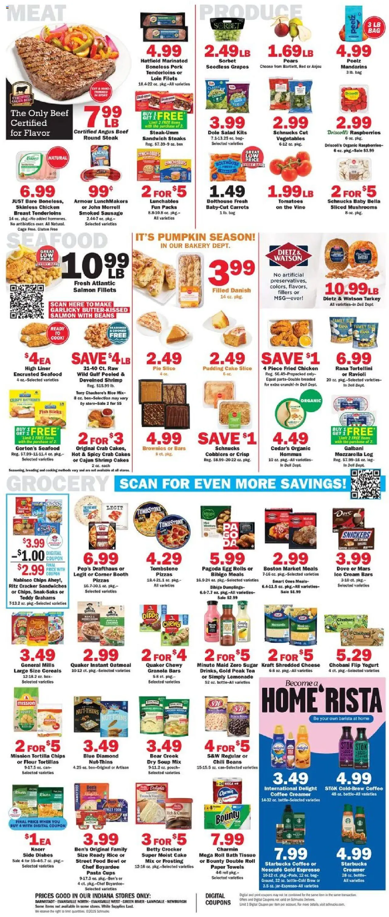 Schnucks Weekly Print Ad - IN - valid from 24.09.2025 | Page: 6 | Products: Box, Pasta, Cream, Bag